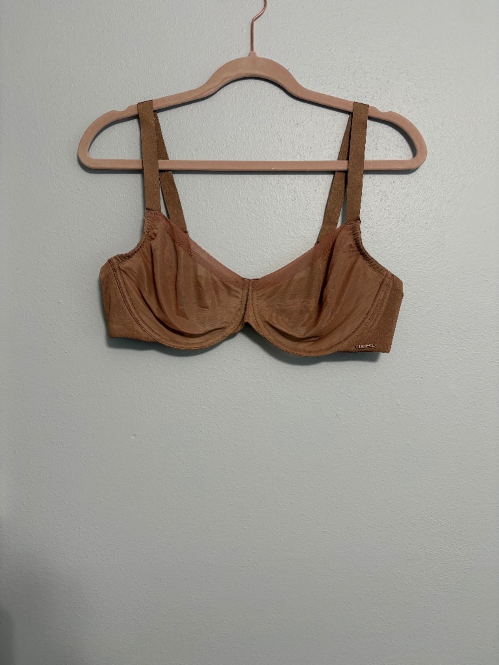 SKIMS brown underwire bra 40D